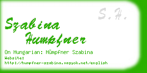 szabina humpfner business card